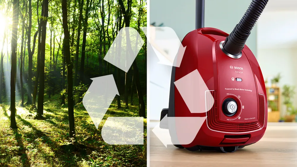 Bosch BGB38RD2 Serie 4 Stofzuiger met zak 600W 4l Rood