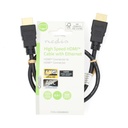 Nedis CVGL34060BK05 High Speed ​​HDMI-kabel met Ethernet HDMI 2.0 0,5 m Zwart