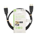 Nedis CVGL34060BK10 High Speed ​​HDMI-kabel met Ethernet HDMI 2.0 1m Zwart