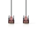 Nedis CCGL85221GY015 CAT6 Netwerkkabel S/FTP 0,15m Grijs