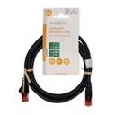 Nedis CCGL85200BK20 CAT6 netwerkkabel U/UTP 2m Zwart