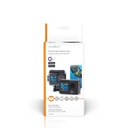 Nedis ACAM71BK Action Cam Dubbel scherm 5K@30fps 16 MP Waterbestendig Zwart
