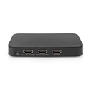 Nedis ACON3435AT Digitale Audioconverter 1x HDMI In 2x HDMI Out Zwart