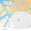 Nedis BTTAG10WT3 Keyfinder Apple FCR2032Bluetooth Wit 3 Stuks