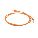 ACT Oranje 1 meter LSZH U/FTP CAT6A datacenter slimline patchkabel snagless met RJ45 connectoren