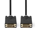 Nedis CCBW32000AT30 DVI-Kabel DVI-D 24+1-Pins 2560x1600 Verguld 3m Zwart