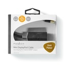 Nedis CCBW37654AT02 Mini DisplayPort 1.4-Kabel Mini-DisplayPort - HDMI Vrouwelijk Verguld 20cm Zwart