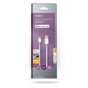 Nedis CCBW39300WT30 Lightning Kabel USB 2.0 Lightning - USB-A 480 Mbps Verguld 3m Wit