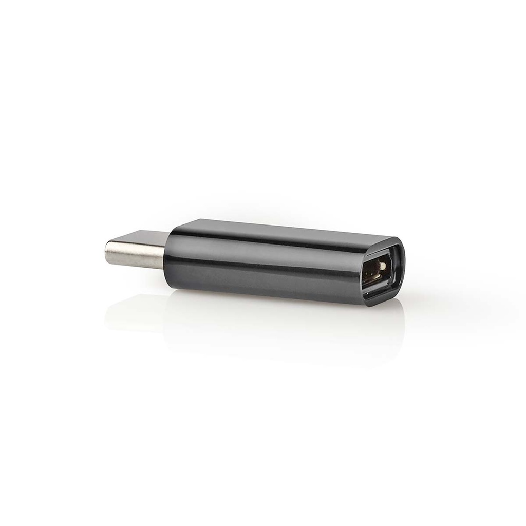 Nedis CCBW60911AT USB 2.0 Adapter USB-C - USB Micro-B Vrouwelijk 480 Mbps Verguld Zwart