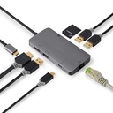 Nedis CCBW64240AT02 USB 3.2 Gen 1 Multi-Port Adapter 7 in 1 USB-C Verguld Zwart