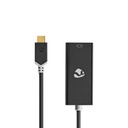 Nedis CCBW64452AT02  USB 3.2 Gen 1 Adapter USB-C- Mini DisplayPort Vrouwelijk 20cm Verguld Zwart