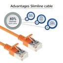 ACT U/FTP-kabel 2m LSZH CAT6A Snagless Oranje- DC7102