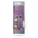 Nedis CCBW64700AT20 USB 3.2 Gen 1-Kabel USB-C 60 W 4K@60Hz 5 Gbps Verguld 2m Zwart 