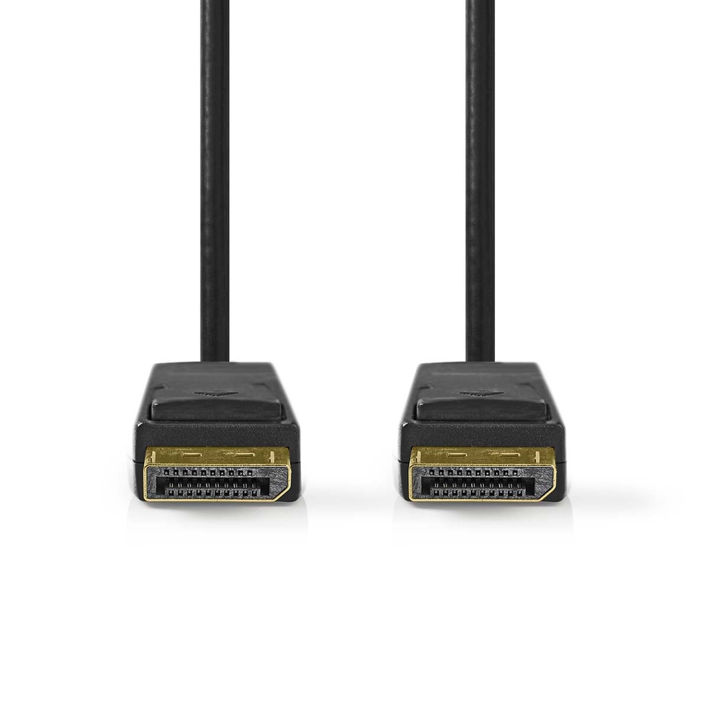 Nedis CCGB37014BK10 DisplayPort-Kabel 8K@60Hz Verguld 1m Zwart