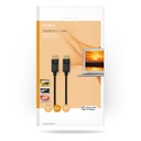 Nedis CCGB38010BK20 DisplayPort-Kabel 8K@60Hz Verguld 2m Zwart