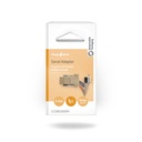 Nedis CCGB52820IV Seriële Adapter D-SUB 9-Pins Vrouwelijk - RJ45 Vrouwelijk Vernikkeld Beige