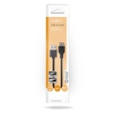 Nedis CCGB60010BK02 USB 2.0-Kabel USB-A - USB-A vrouwelijk 480 Mbps Vernikkeld 20cm Zwart