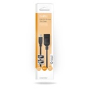 Nedis CCGB60315BK02 USB 2.0 -Adapter USB Mini-B - USB-A vrouwelijk 480 Mbps 20cm Vernikkeld Zwart