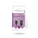 Nedis CCGB60515BK02 USB 2.0 Micro-B Adapter  USB Micro-B - USB-A Vrouwelijk 480 Mbps 20cm Zwart