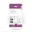 Nedis CCGB60800WT15 USB 2.0-Kabel USB-A - USB-C 15 W 480 Mbps Vernikkeld 1.5m Wit