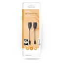 Nedis CCGB60EXTBK500 Actieve USB-Kabel USB Over CAT5e/6 12 Mbps 20cm Vernikkeld Zwart