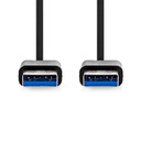 Nedis CCGB61000BK20 USB 3.2 Gen 1-Kabel USB-A 5 Gbps Vernikkeld 2m Zwart 