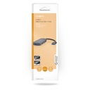 Nedis CCGB61210GY01 USB-Hub 4x USB A Vrouwelijk USB 2.0 / USB 3.2 Gen 1 Grijs