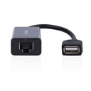 Nedis CCGB61EXTBK500 USB-Verlenger USb over CAT5e/6 50m 480 Mbps Vernikkeld Zwart