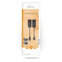 Nedis CCGB61EXTBK500 USB-Verlenger USb over CAT5e/6 50m 480 Mbps Vernikkeld Zwart