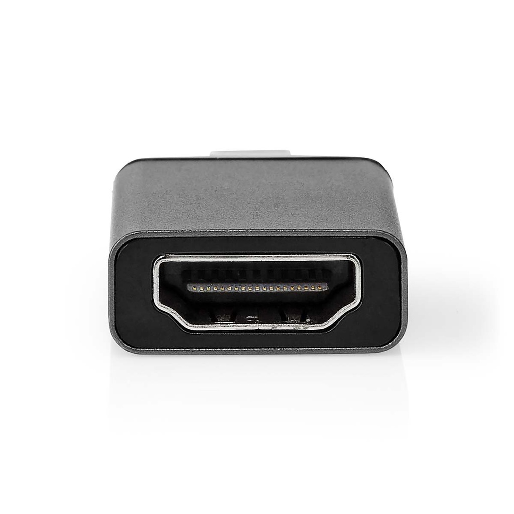 Nedis CCGB64650GY USB 3.2 Gen 1 Adapter USB-C - HDMI Vrouwelijk 4K@60Hz Vernikkeld Zwart
