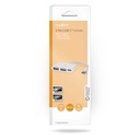Nedis CCGB64785WT01 USB 2.0-Hub USB-C - USB-C / 2x USB A 480 Mbps Vernikkeld Wit
