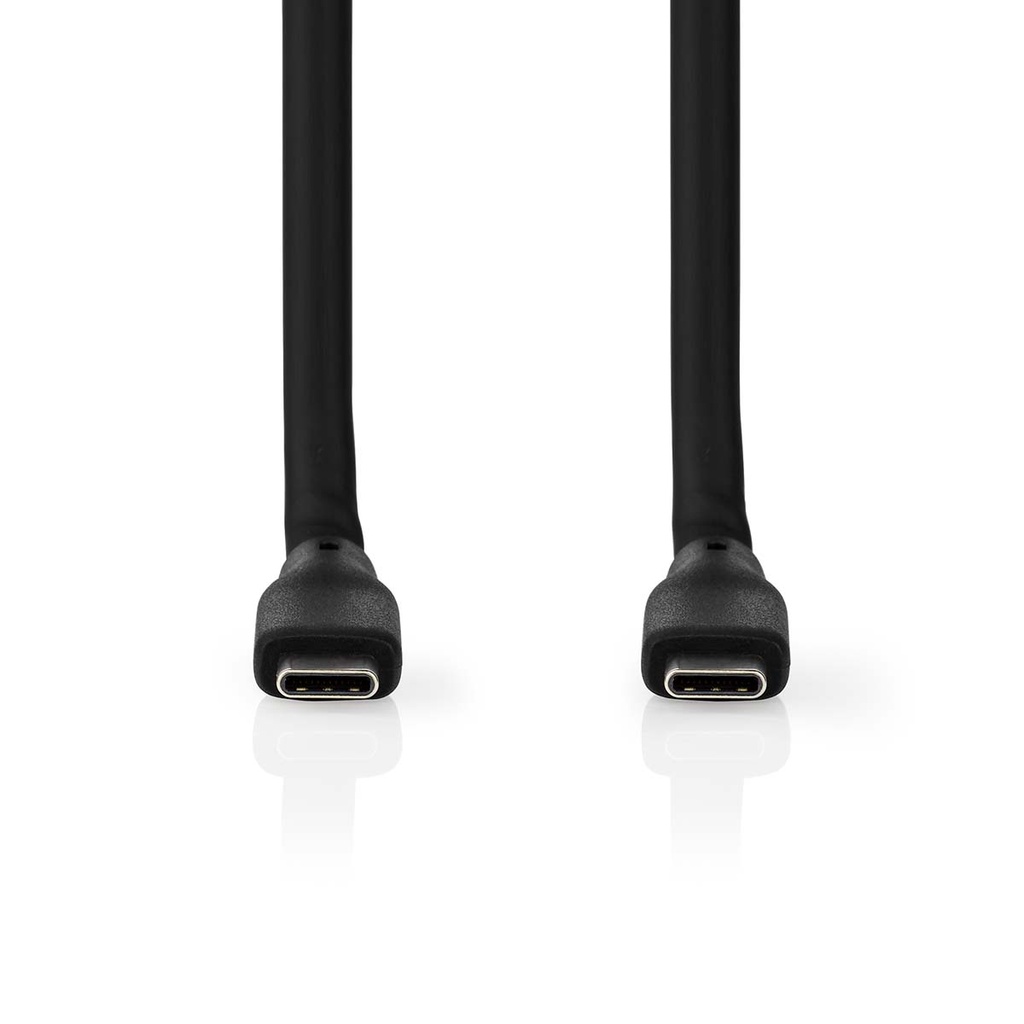 Nedis CCGB64800BK15 USB 3.2 Gen 1-Kabel  USB-C 60 W 8K@30Hz 5 Gbps Vernikkeld 1.50 m Zwart