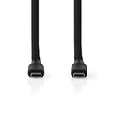 Nedis CCGB64800BK15 USB 3.2 Gen 1-Kabel  USB-C 60 W 8K@30Hz 5 Gbps Vernikkeld 1.50 m Zwart