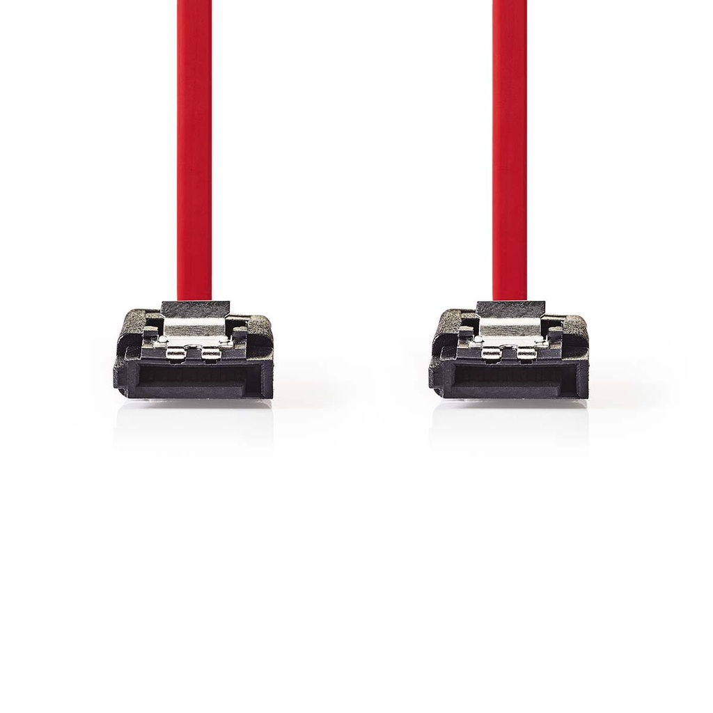 Nedis CCGB73050RD05 SATA Kabel 1.5 Gbps Vernikkeld 50cm Rood