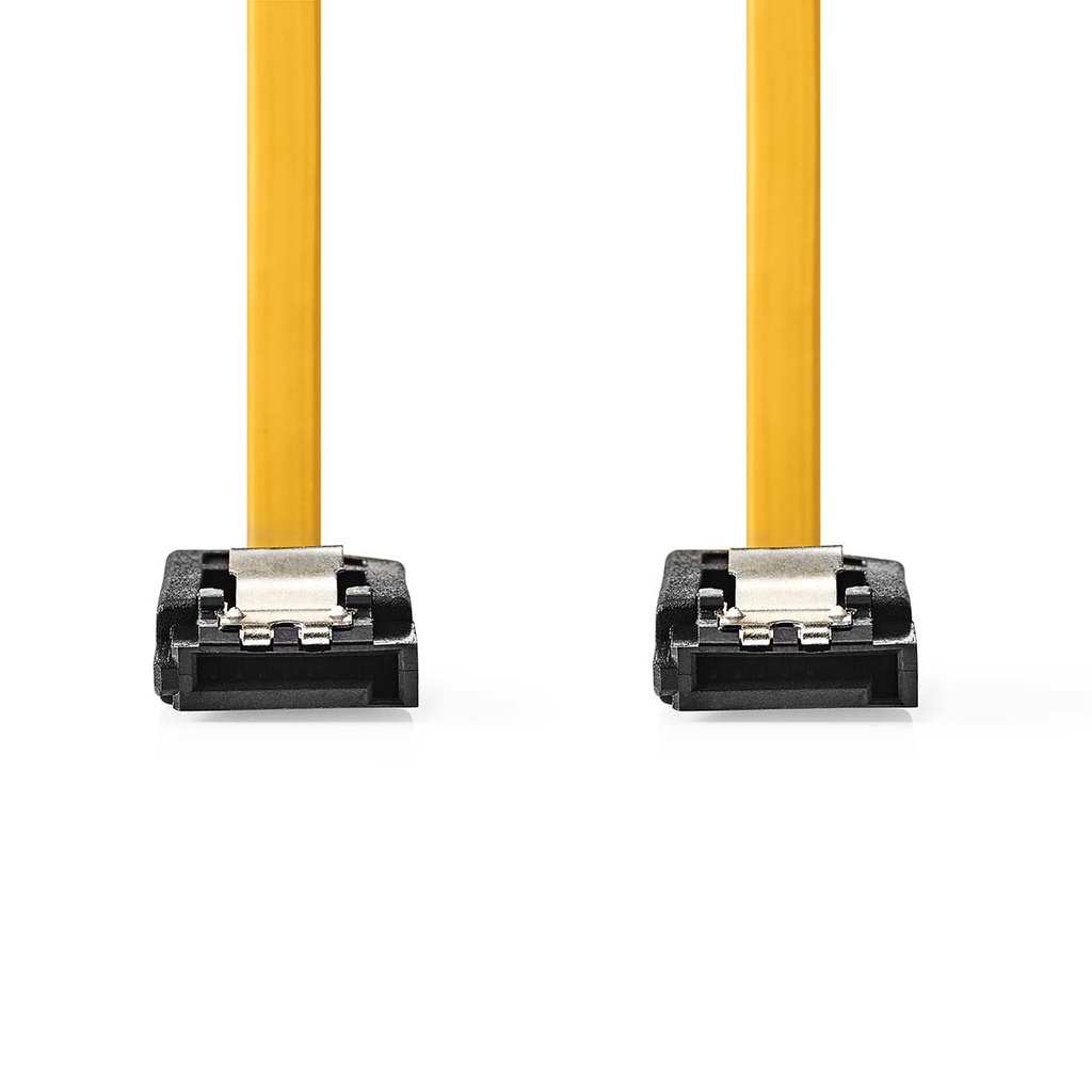 Nedis CCGB73250YE10 SATA-III Kabel 6 Gbps Vernikkeld 1m Geel 