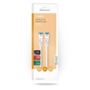 Nedis CCGB85330WT10 CAT6a netwerkkabel S/FTP RJ45 1m LSZH Wit