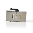 Nedis CCGB89015ME Netwerkkoppeling CAT6a / CAT7 Afgeschermd RJ45 Metaal 