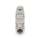 Nedis CCGB89020ME Netwerkkoppeling CAT7 Afgeschermd RJ45 Metaal 