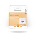 Nedis CCGB89150IV Netwerk Wanddoos Inbouw 2 poorten CAT5e Verguld Wit 