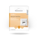 Nedis CCGB89200IV Netwerk Wanddoos Inbouw 2 poorten CAT6 Verguld Wit 
