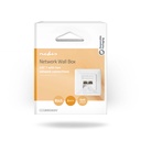 Nedis CCGB89260IV Netwerk Wanddoos Inbouw 2 poorten CAT7 Verguld Wit