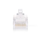 Nedis CCGB89301TP RJ45-Connector UTP CAT5 Verguld 10 Stuks Transparant