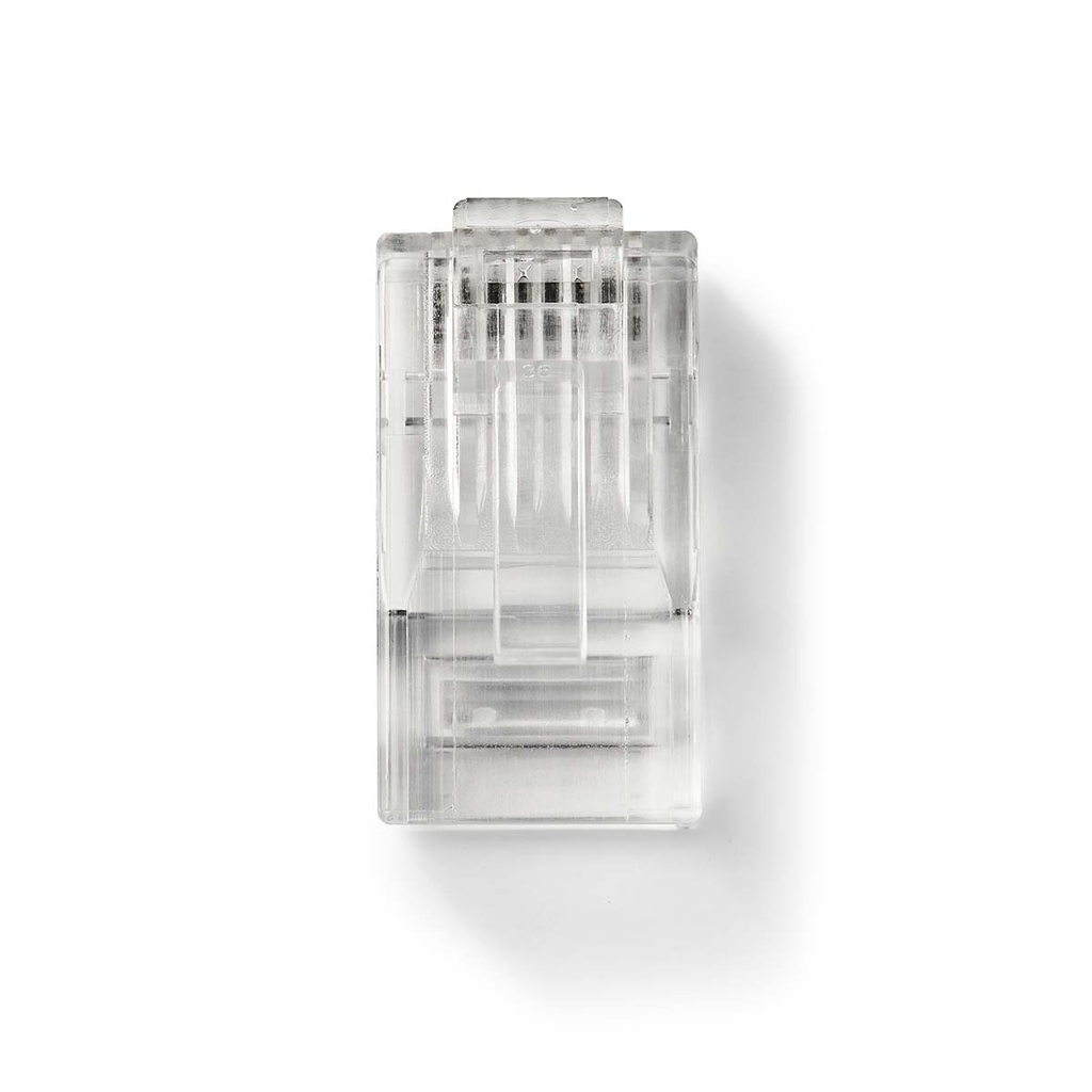 Nedis CCGB89304TP RJ45-Connector UTP CAT6 Verguld 10 Stuks Transparant 