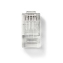 Nedis CCGB89304TP RJ45-Connector UTP CAT6 Verguld 10 Stuks Transparant 