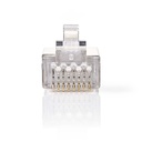 Nedis CCGB89307ME RJ45-Connector Stranded STP CAT6 Verguld 10 Stuks Transparant 