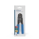 Nedis CCGB89500BU Krimptang CAT5e / CAT6 / CAT6a / CAT7 Snijden / Strippen / Tang / Krimpen Blauw