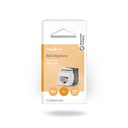 Nedis CCGB89700BK Keystone CAT6 RJ45 Vrouwelijk U/UTP Zwart / Wit
