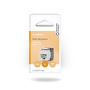 Nedis CCGB89710BK Keystone CAT6a RJ45 Vrouwelijk U/UTP Zwart / Wit