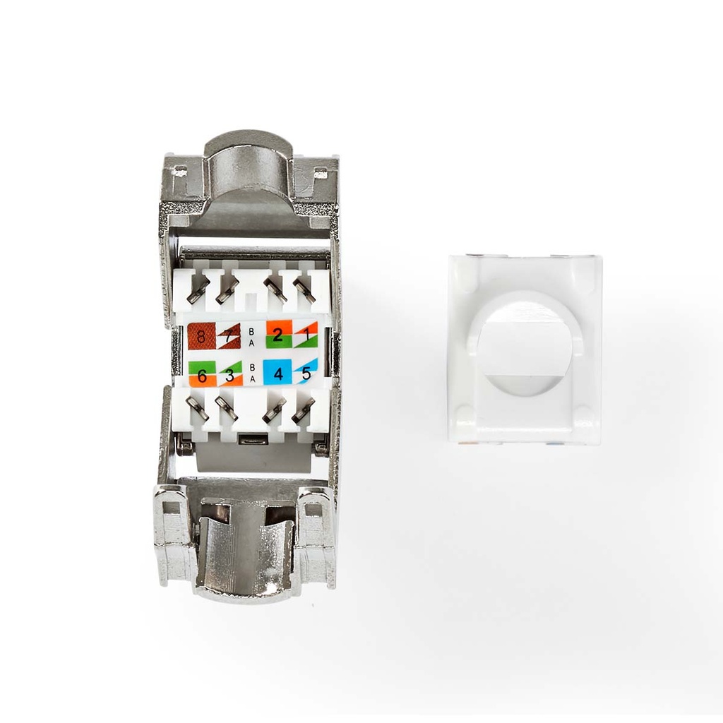 Nedis CCGB89720ME Keystone CAT6 RJ45 vrouwelijk S/FTP Metaal