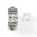 Nedis CCGB89720ME Keystone CAT6 RJ45 vrouwelijk S/FTP Metaal